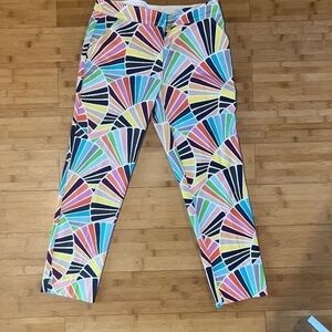 Trina Turk Multi Color Crop Trousers